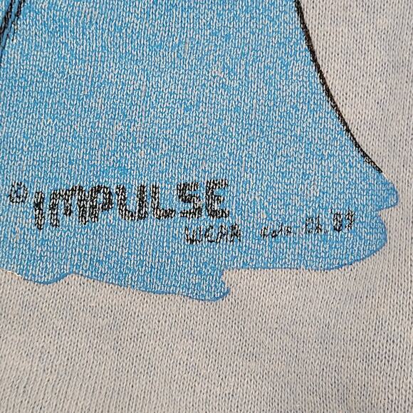 Vintage 1989 Surfer Sweatshirt M/L 21x22 Cropped - Picture 6 of 13